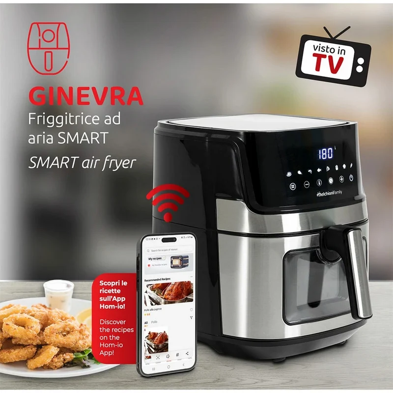 Friggitrice ad aria 6,5L WiFi GINEVRA