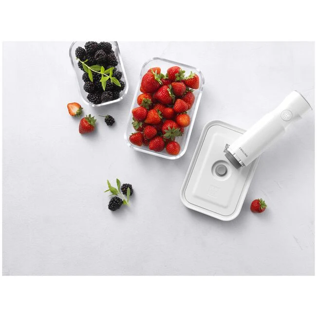 Fresh & Save Set di contenitori in vetro, S/M/L / 3-pz., grigio