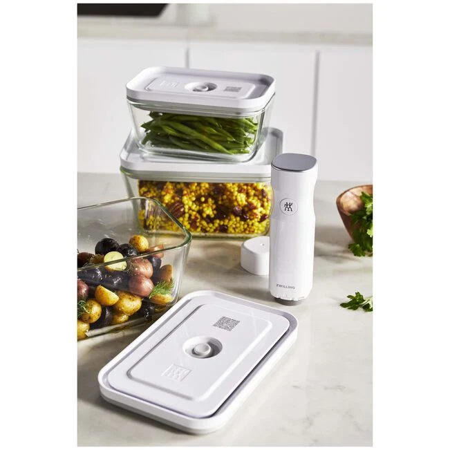 Fresh & Save Set di contenitori in vetro, S/M/L / 3-pz., grigio