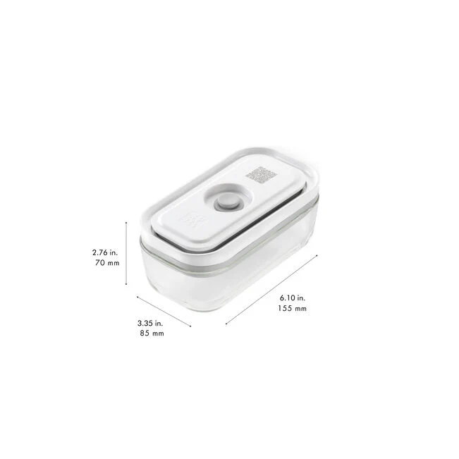 Fresh & Save Set di contenitori in vetro, S/M/L / 3-pz., grigio