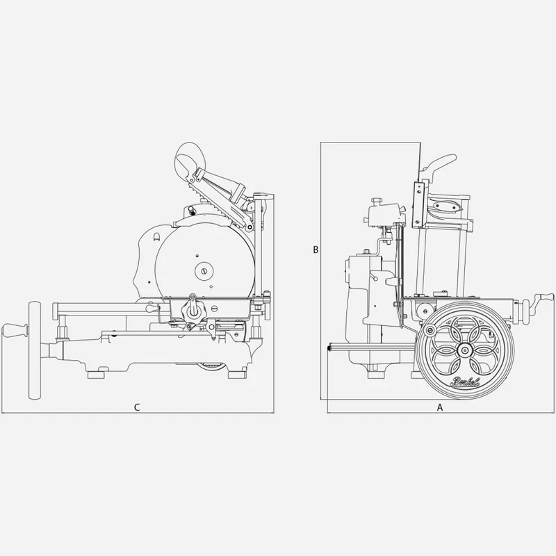 Berkel, Affettatrice manuale a volano B3 Rosso