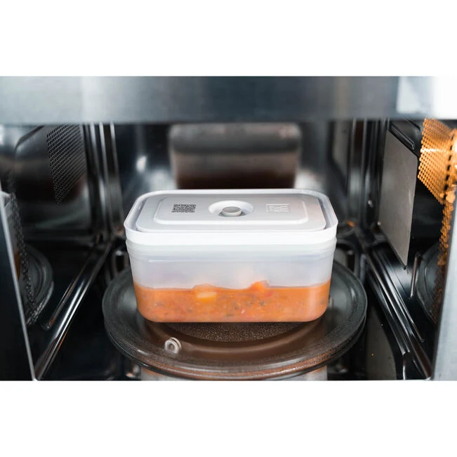 Fresh & Save Contenitore sottovuoto M, plastica, semi trasparente-grigio