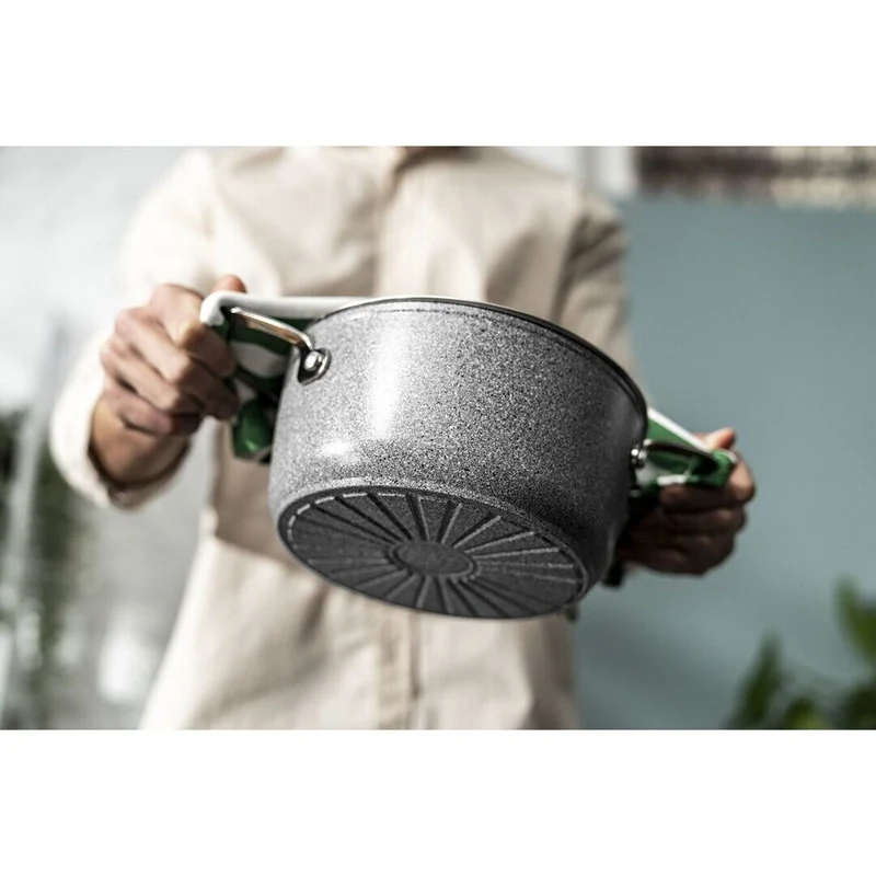Casseruola 16 cm Rivestimento antiaderente con base dura al Titanio senza PFAS