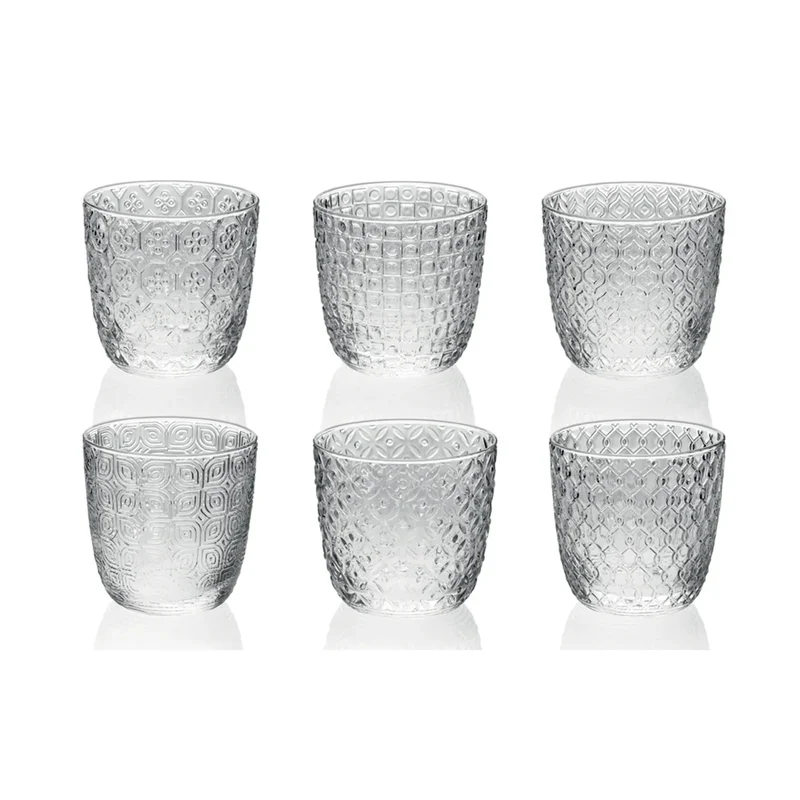 SIXTIES Bicchieri in Vetro - SET 6 PZ Trasparente