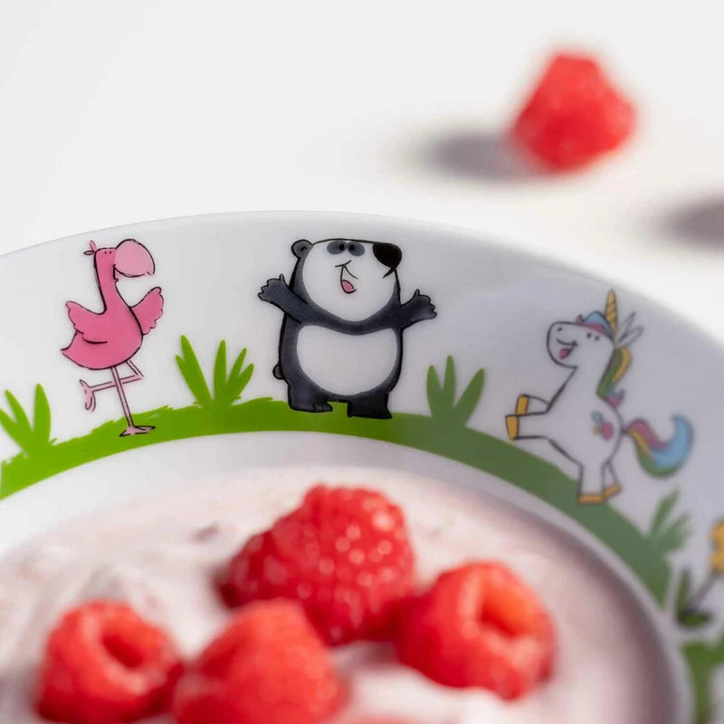 Leonardo Set 3 pezzi per bambini in porcellana - Motivi Animali