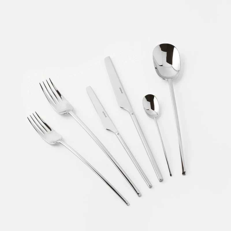 100 - Servizio tavola 36 posate - in acciaio inox