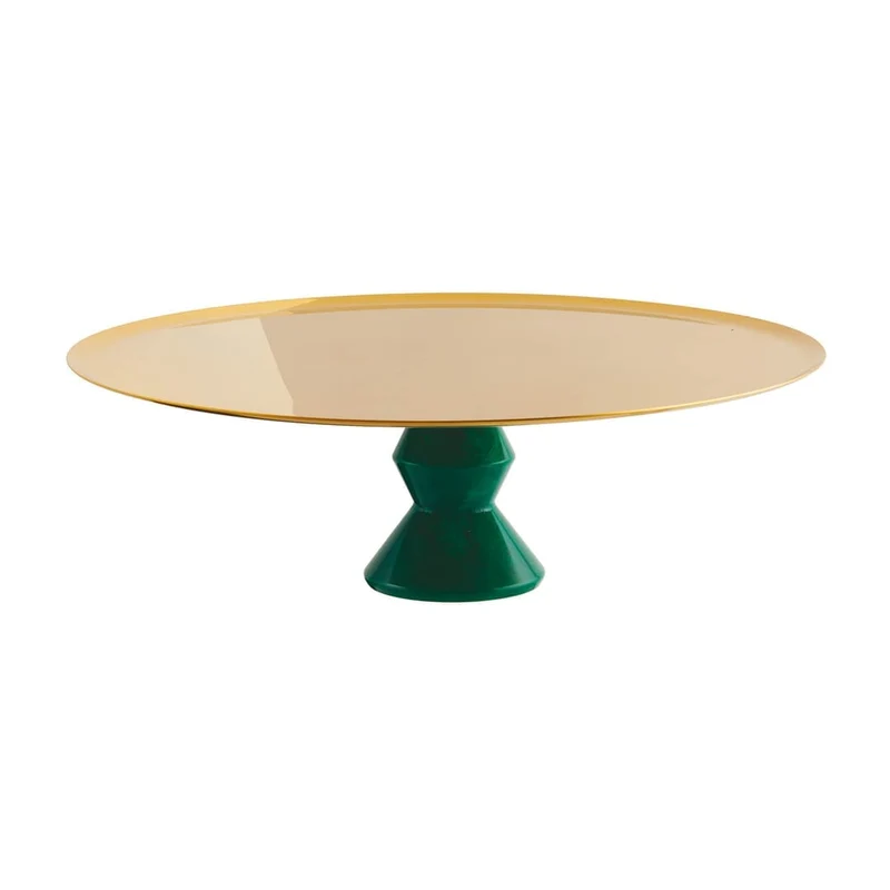 Madame Alzata Gold Con Base Verde