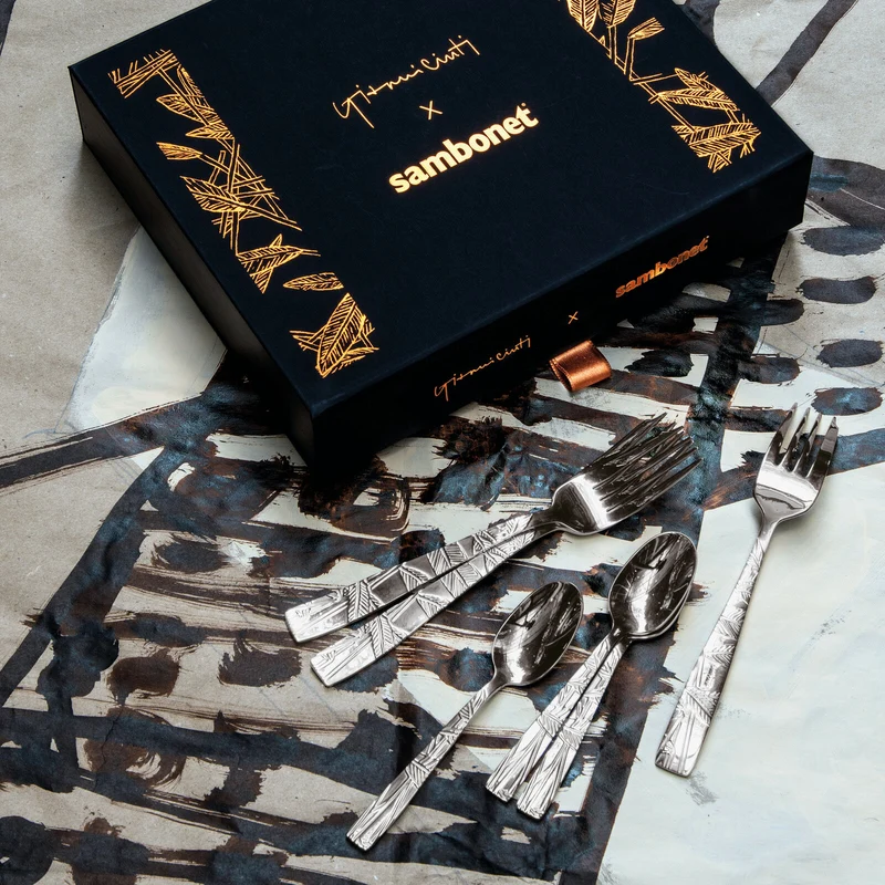 Jungle Set 6 forchettine dolce in acciaio inox