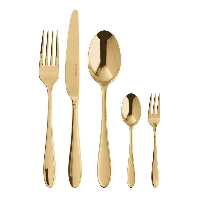 Sambonet Servizio 30 Pz Monoblocco Velvet Pvd Gold