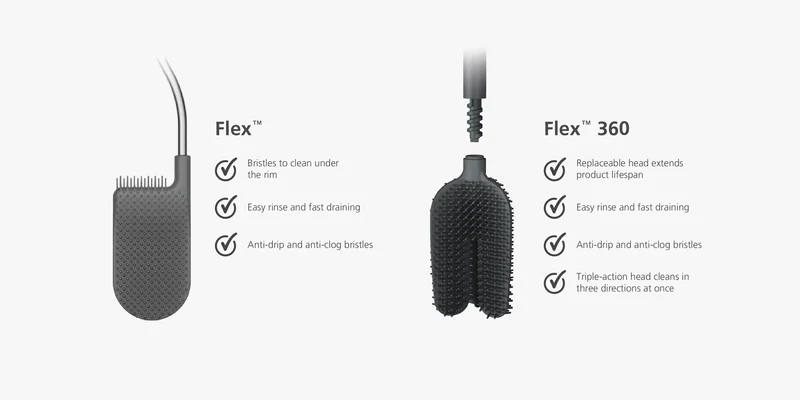 Scopino Flex™ 360 Luxe con finitura in acciaio inossidabile