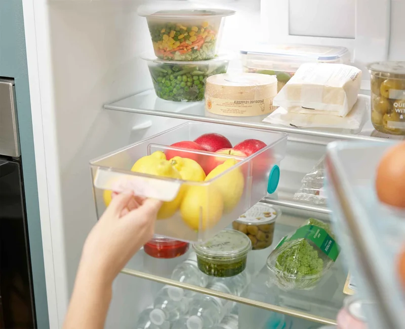 Cestino portaoggetti trasparente grande FridgeStore™