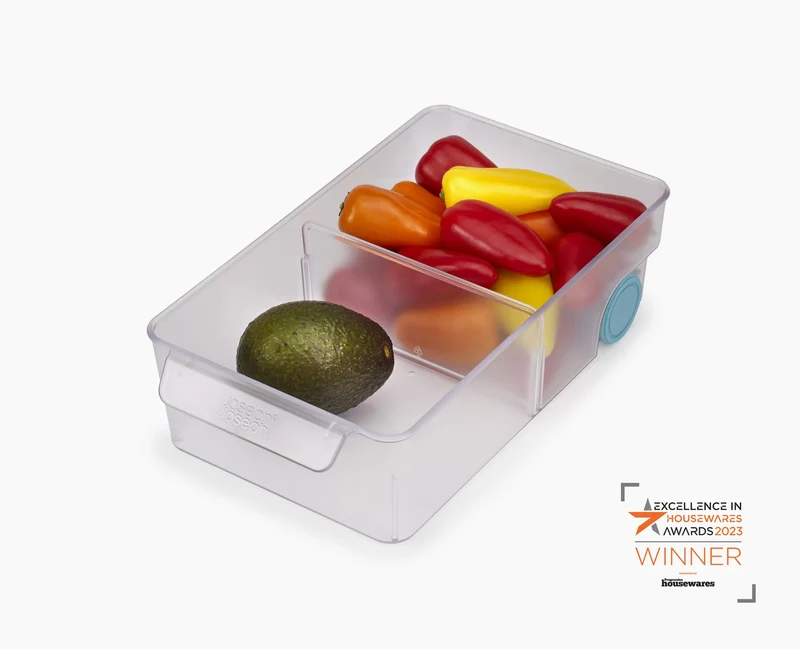 Cestino portaoggetti trasparente grande FridgeStore™