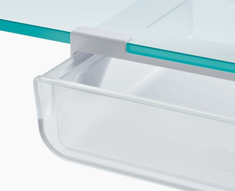 Cassetto portaoggetti trasparente sotto il ripiano FridgeStore™