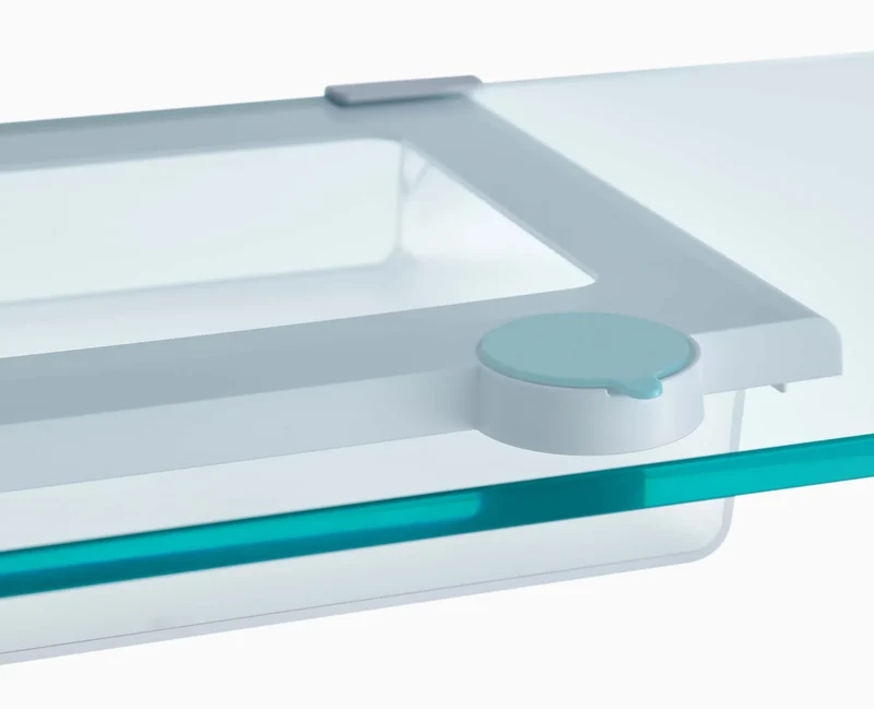 Cassetto portaoggetti trasparente sotto il ripiano FridgeStore™