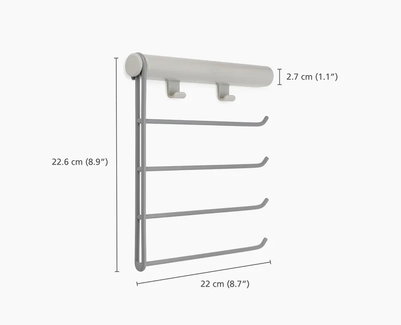 Asta appendiabiti per cintura, cravatta e sciarpa Orderly™ Ecru