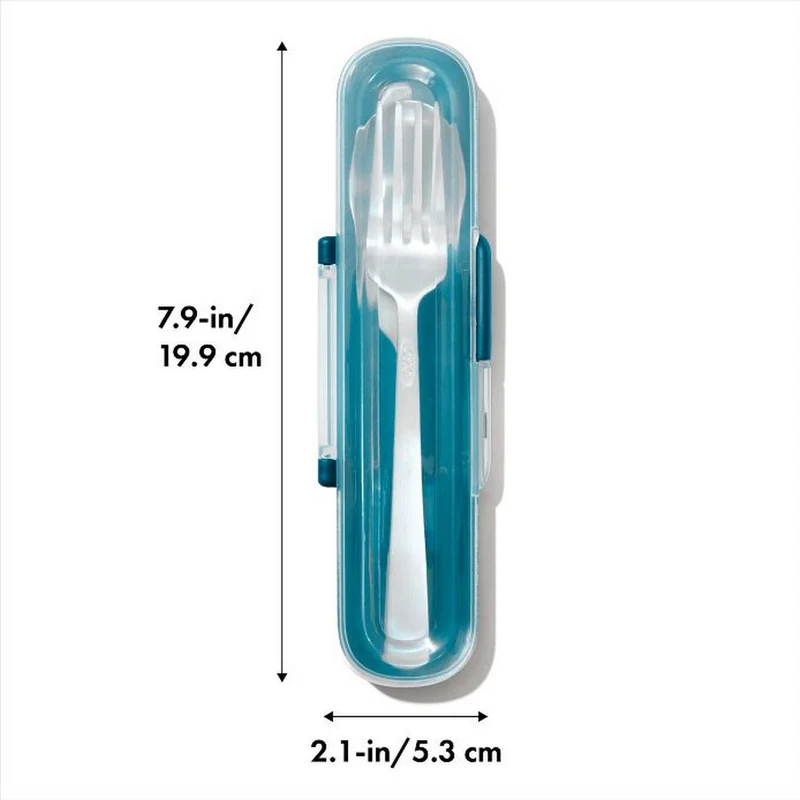 OXO Good Grips Posate in Acciaio Inossidabile da Asporto con Custodia