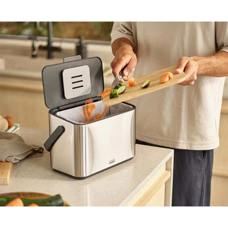 Cestino per rifiuti alimentari in acciaio inossidabile Collect™ da 4 litri