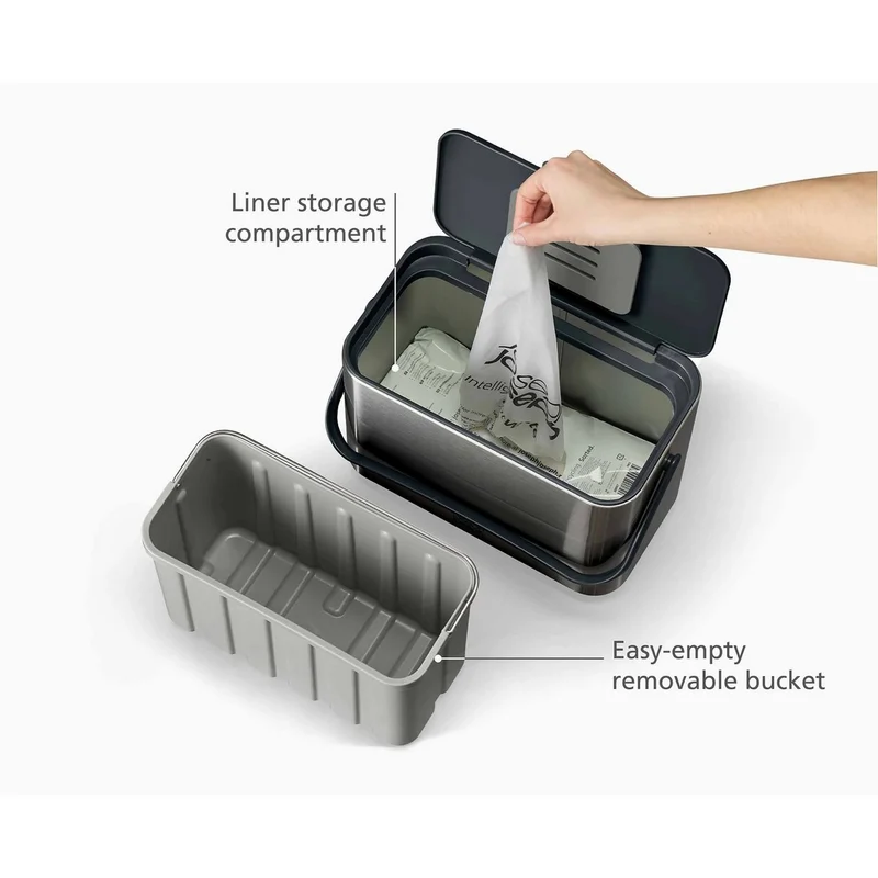 Cestino per rifiuti alimentari in acciaio inossidabile Collect™ da 4 litri