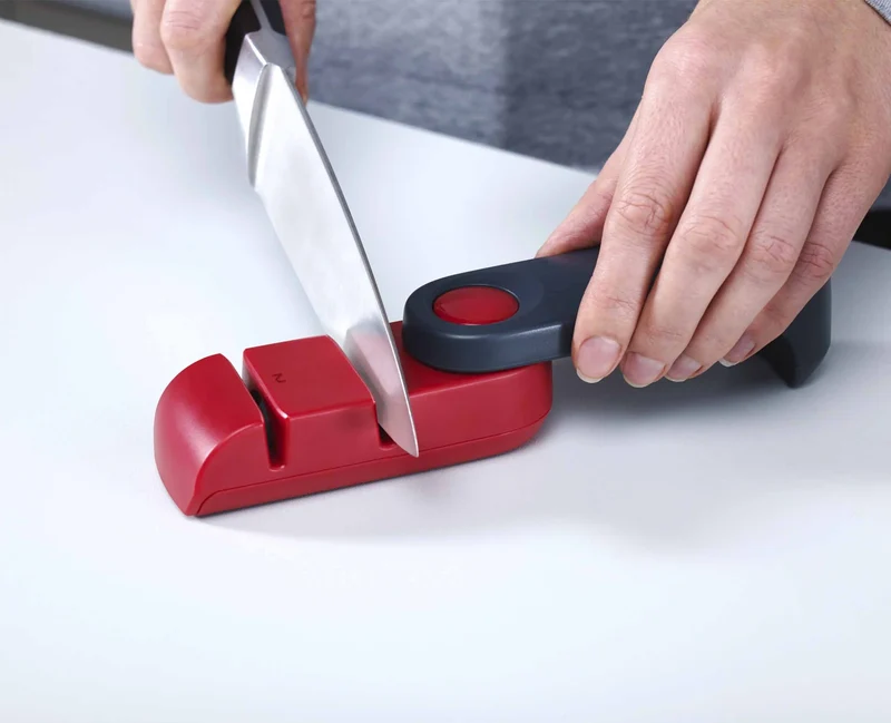 Affilacoltelli Manuale Pieghevole / Rosso