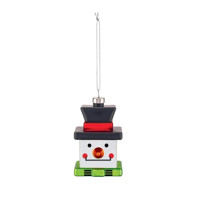 Alessi Snow Cube Gj02 Decorazione Natalizia Di Design Vintage Pupazzo Di Neve In