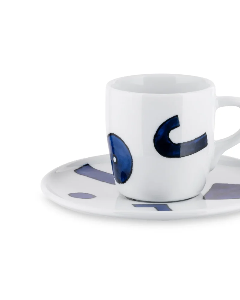Alessi - Itsumo - Yunoki ware - Set di una tazza da caffè con sottotazza