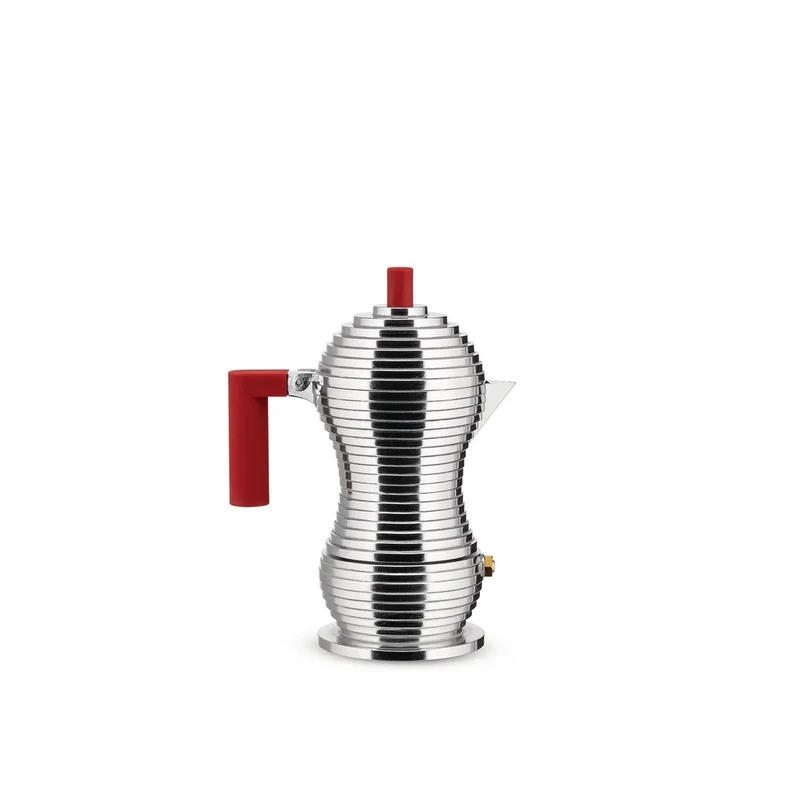 PULCINA Caffettiera espresso in fusione di alluminio - 1 tazza Rossa