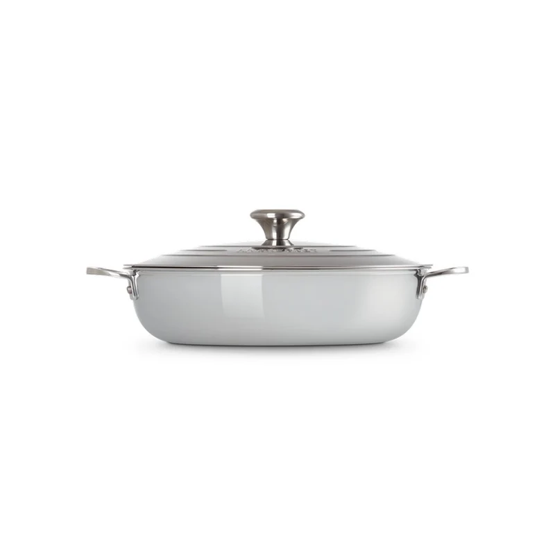 Tegame basso con coperchio in acciaio inox - 30 CM / 4.8 L