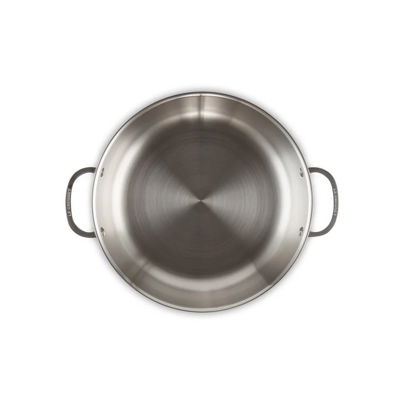 Tegame basso con coperchio in acciaio inox - 30 CM / 4.8 L