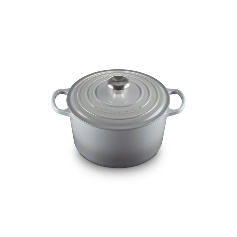 Cocotte profonda rotonda Evolution in ghisa vetrificata - 24 cm, 5L Grigia