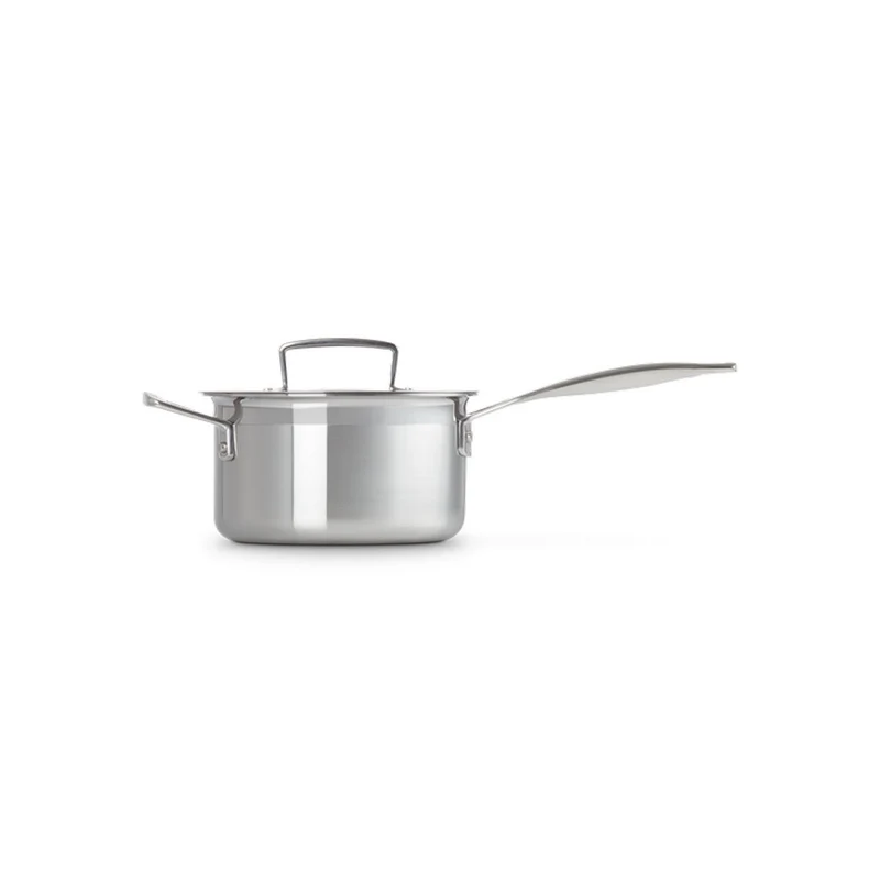 Le Creuset Casseruola con coperchio e maniglia in acciaio inox16cm
