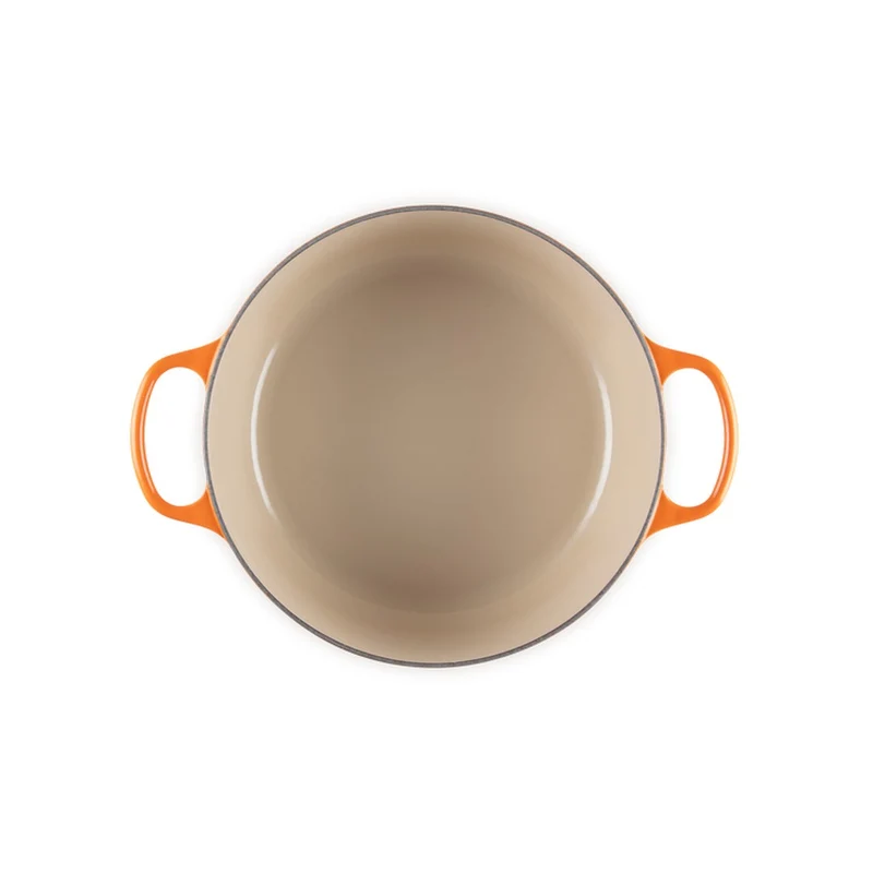 Cocotte rotonda Evolution in ghisa vetrificata - Arancio 28 CM / 6.7 L