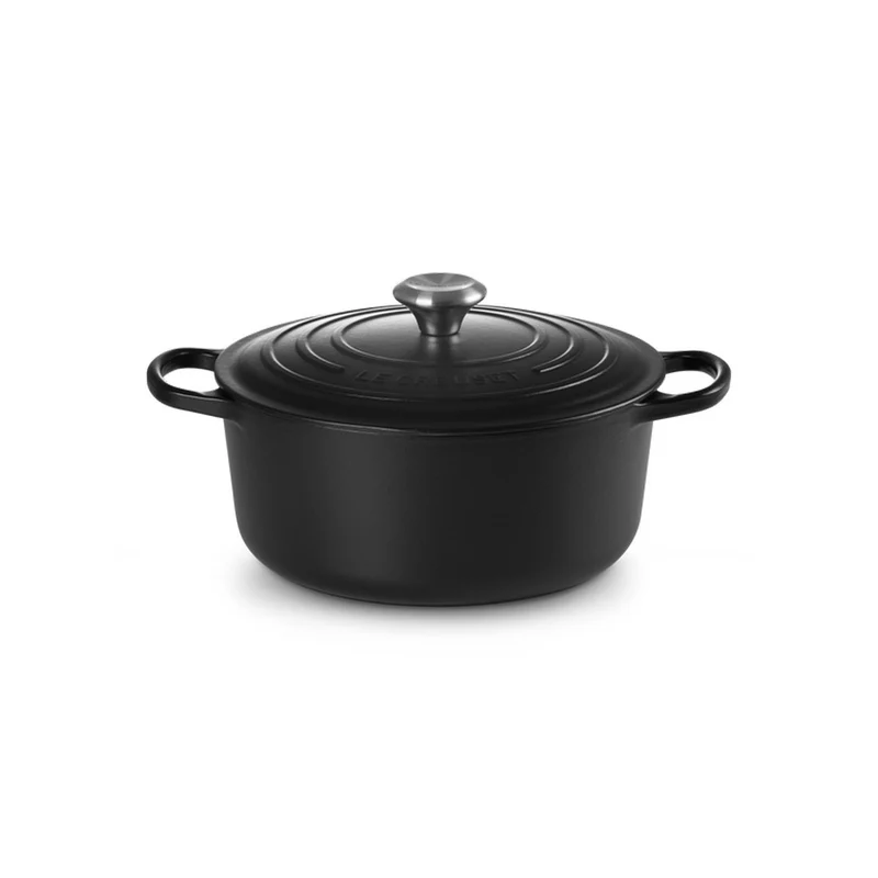 Cocotte rotonda Evolution in ghisa vetrificata - NERO - 26 CM