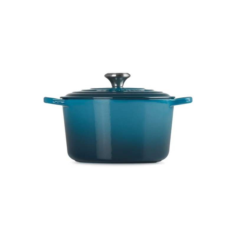 Cocotte profonda rotonda Evolution in ghisa vetrificata - 24 cm, 5L DEEP TEAL