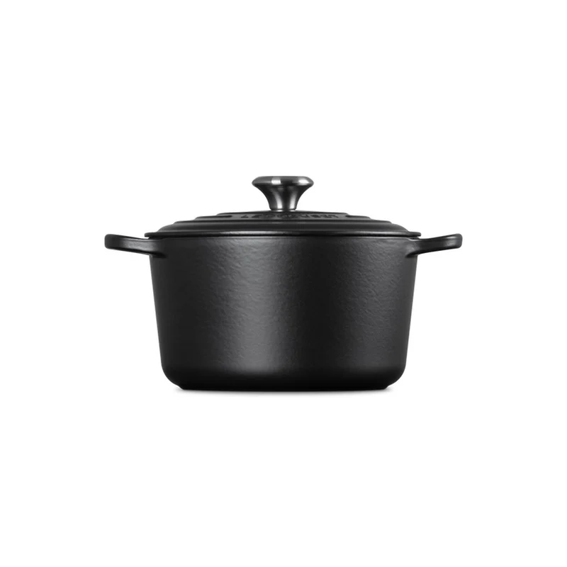 Cocotte profonda rotonda Evolution in ghisa vetrificata - 24 cm, 5L NERO MATT
