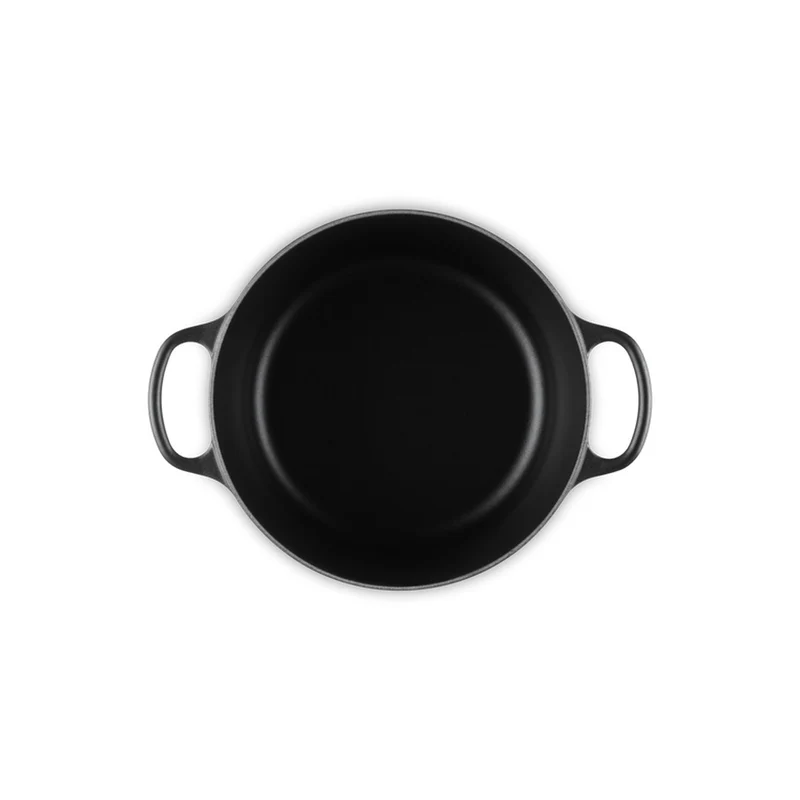 Cocotte profonda rotonda Evolution in ghisa vetrificata - 24 cm, 5L NERO MATT