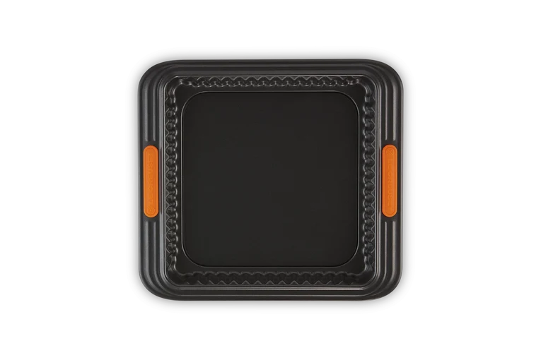 Tortiera quadrata con base removibile - 23 cm, Nero