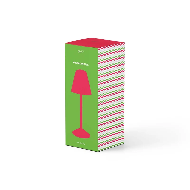 Wd Lifestyle Porta tealight in vetro Borosilicato - 22cm / Verde