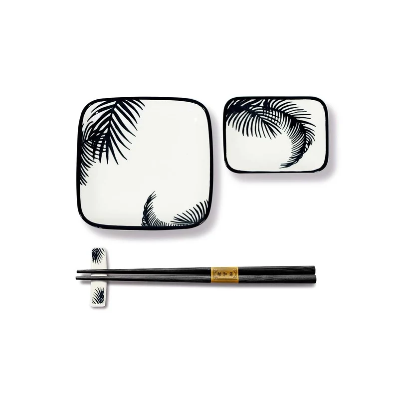 Wd Lifestyle Set 2 piattini,ciotoline,coppie di bacchette, poggia bacchette