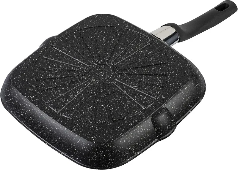 VIPITENO Bistecchiera 28 cm, alluminio Antiaderente senza PFAS