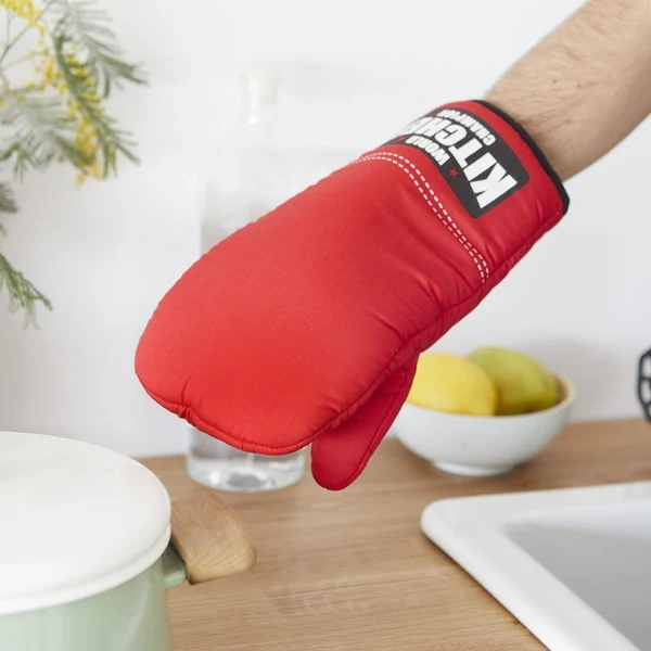 Guantone cucina Boxing - Cotone Rosso