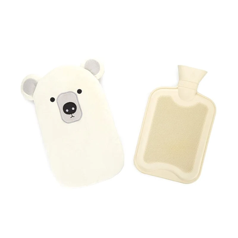 Borsa Acqua Calda Polar Bianco - Copertura Morbida