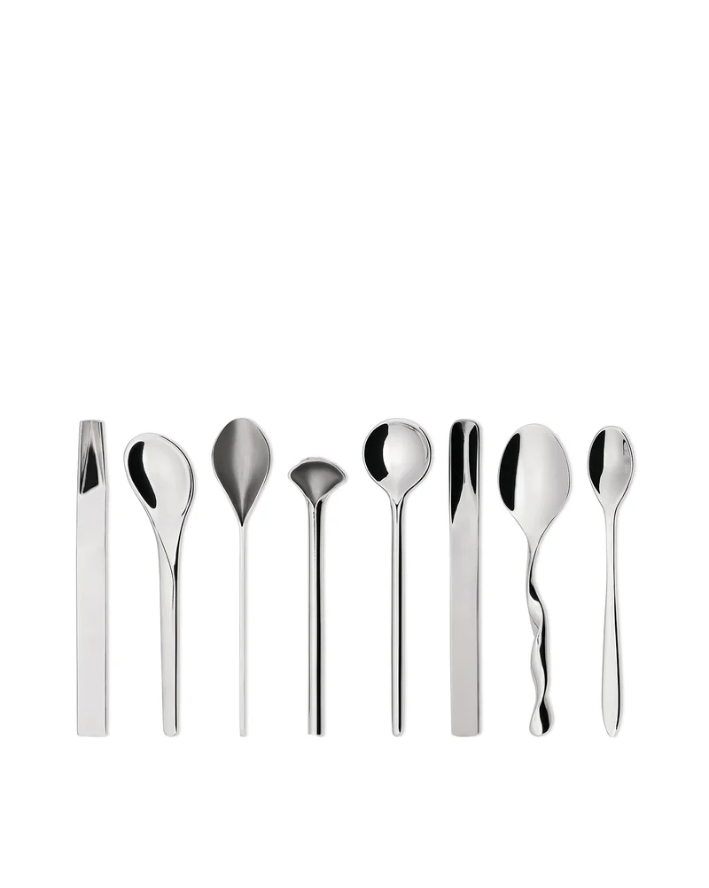 Alessi - Il caffè/tè Alessi Set di 8 cucchiaini da caffè