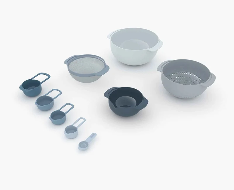 Nest 9 Plus, set compatto / 9PZ - ciotole, misurini, setaccio e colino