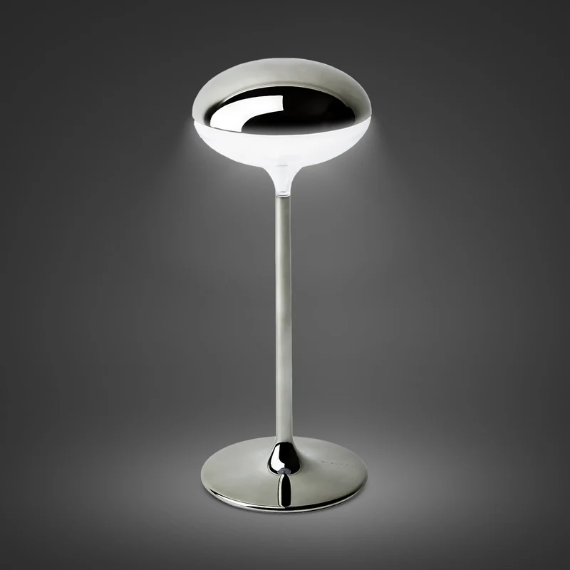"ZEEBO" Lampada cordless ricaricabile - Metallic Grey Plating