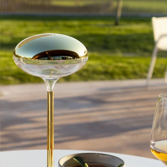 "ZEEBO" Lampada cordless ricaricabile - Gold Plating