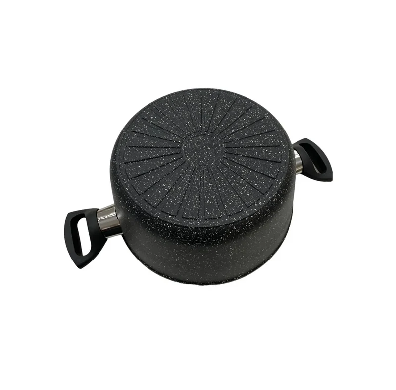 Casseruola 2 Manici 24 cm, Alluminio con Rivestimento antiaderente senza PFAS