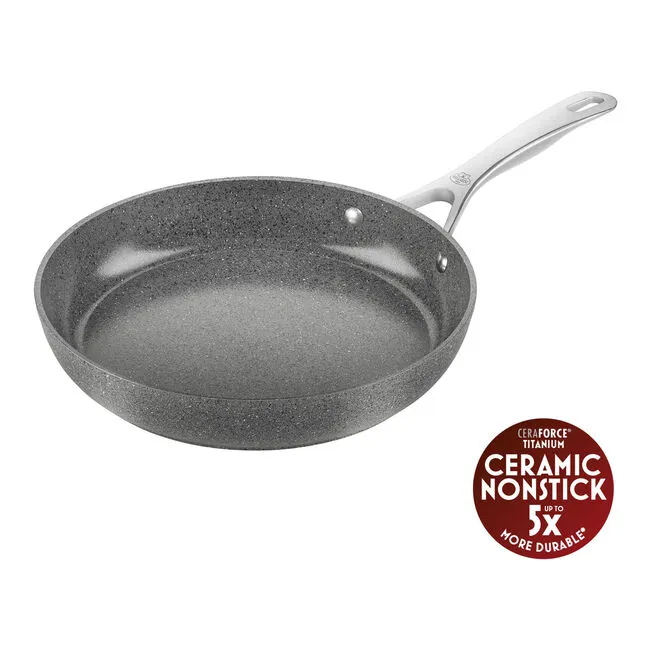 SALINA Padella in Alluminio Antiaderente, Base dura Titanio senza Pfas - 26 cm
