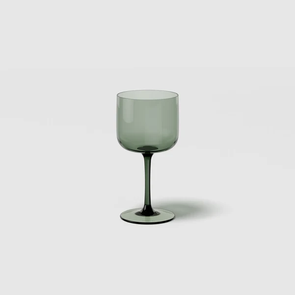 LIKE GLASS Bicchiere da vino - Verde, 200 ml, cristallo