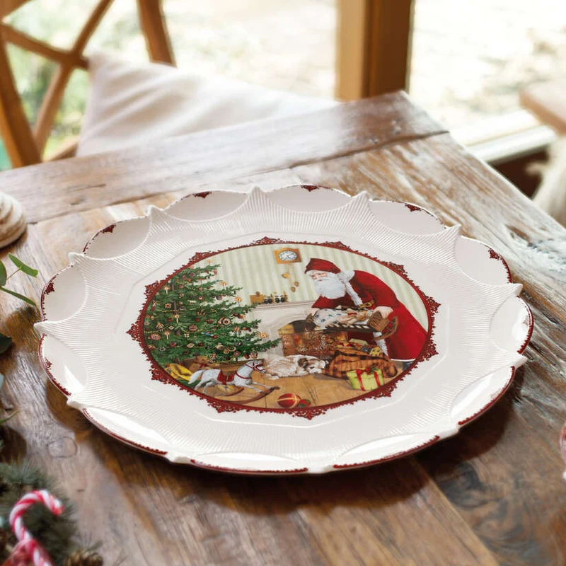 Toy's Fantasy Vassoio per pasticcini multicolore, Premium Porcelain