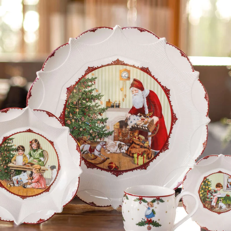Toy's Fantasy Vassoio per pasticcini multicolore, Premium Porcelain